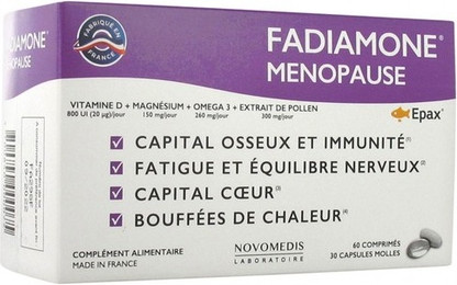 Tablets and Soft Capsules Laboratoire Novomedis Fadiamone Menopause