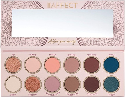 Lidschatten-Palette Pressed Eyeshadow Palette Affect Sweet Harmony Nude und Smoky Shades
