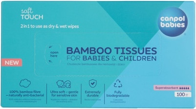 Baby Wipes Canpol Babies Bamboo Dry Wipes For Infants