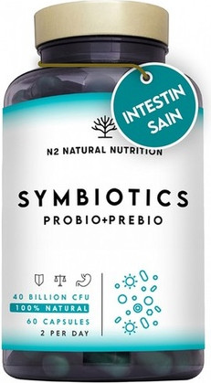 Vitamin Capsules Markenlos N2 Natural Nutrition Symbiotics Probiotics and Prebiotics