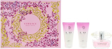 Eau De Toilette Gift Set Versace Bright Crystal