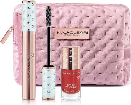 Nail Set Naj-Oleari Classy Kit Wear The Volume Mascara and Oleo Gel Nail Lacquer Smalto