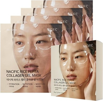 Sheet Mask Nacific Rice Pepta Collagen Gel Face Mask
