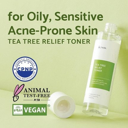 Toner Iunik Tea Tree Relief Vegan Face Toner
