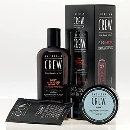 Shampoo und Rasiergel-Probe American Crew Fiber Duo