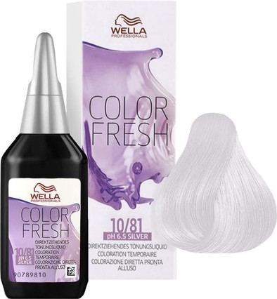 Haarfarbe Wella Color Fresh Color 10/81 Platin Asch Perlmutt Goldblond