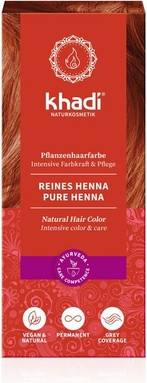 Pflanzenhaarfarbe Khadi Henna Reines Rot