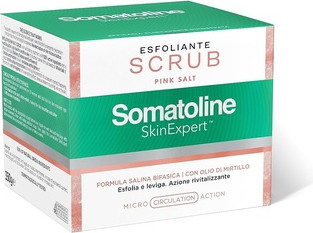 Body Scrub Somatoline Skin Expert Exfoliating Pink Salt Revitalizing Action