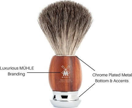 Помазок для бритья Mühle Pure Badger Plumb Wood