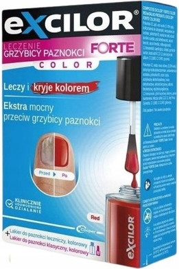 Лак для ногтей Excilor Forte Color Red