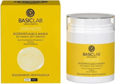 Mask Basiclab Aufhellende Gesichts-, Hals- & Dekolletémaske