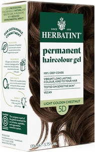 Permanent Hair Color Herbatint D5 Light Golden Brown
