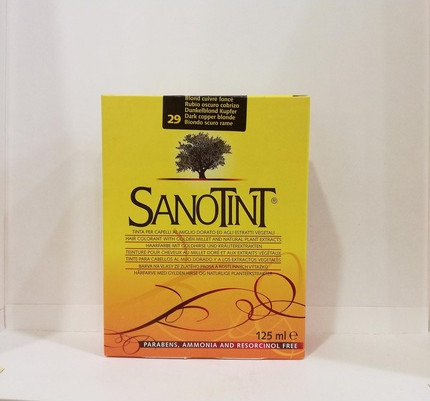 Hair Dye Sanotint Dark Copper 4% PPD No Ammonia Dye No. 29