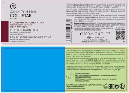 Treatment Collistar Phyto Keratin Intensive Restructuring Filler