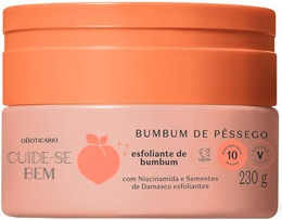 Exfoliating Cream O Boticario Cuide-Se Bem Peach Bum