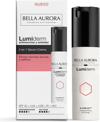 Serumcreme Bella Aurora Lumiderm 2-in-1 Gegen Flecken und Anti-Aging