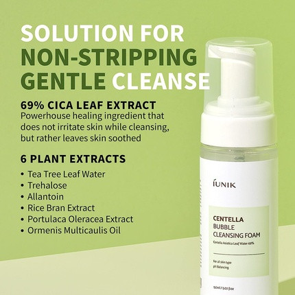 Reinigungsschaum Iunik Centella Bubble Cleansing Foam