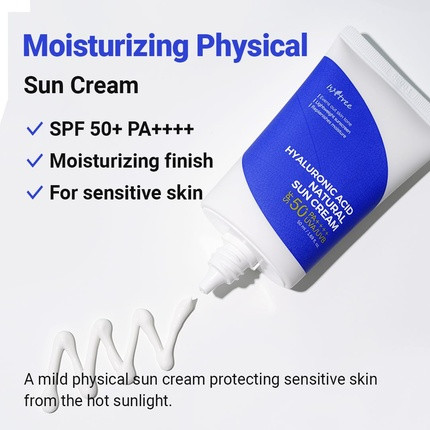 Sonnencreme Isntree Natural Sunscreen mit Hyaluronsäure