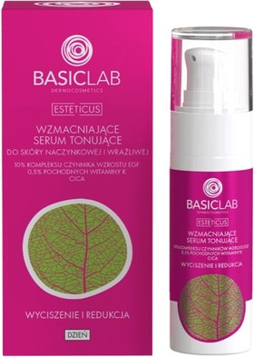 Hydrating Serum Basiclab Strengthening Toning Serum For Sensitive And Capillary Skin