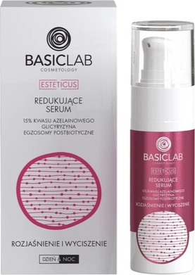 Basiclab Serum Reduzierendes Serum mit 15% Azelainsäure, Glycyrrhizin und Postbiotic Exosomen