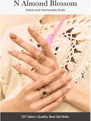 Gel Nail Strips Ohora Semi Cured Gel Nail Strips N Almond Blossom