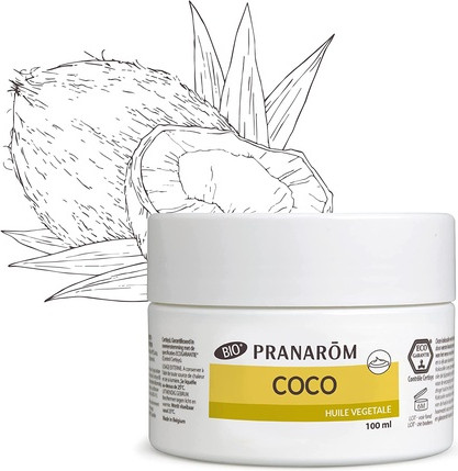 Carrier Oil Pranarom Organic Coconut Plant Oil 1st Cold Pressed from Fresh Coconut Pulp