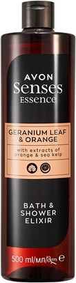 Elixir Avon Shower And Bath With Geranium Leaf Orange
