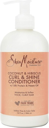 Spülung Shea Moisture Kokosnuss und Hibiskus für Locken und Glanz