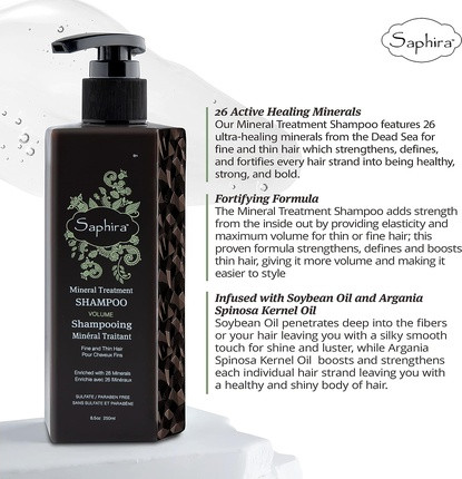 Шампунь Saphira Mineral Treatment