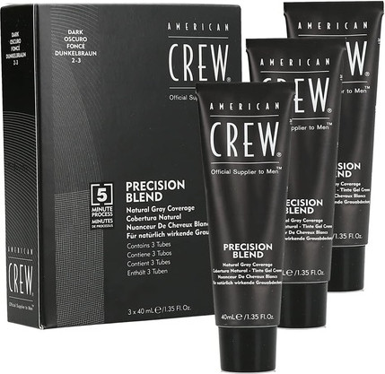 Haarfärbemittel American Crew Precision Blend 2-3 Dunkelgrau