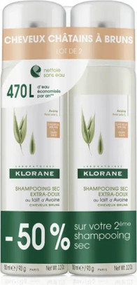 Dry Shampoo Klorane Oatmeal For Brown Hair