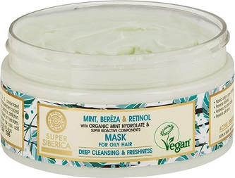 Haarmaske Natura Siberica Birke Minze
