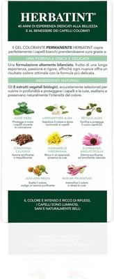 Permanente Gel-Haarfarbe Herbatint Natur Braun