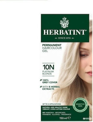 Permanente Haarfarbe Gel Herbatint Herbatint Permanente Haarfarbe Gel 10n Xantho Platine