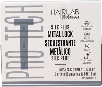 Hair Serum Salerm Hairlab Metal Lock Silk Plus Ampoules
