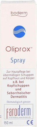 Spray Logofarma Oliprox gegen Schuppenbildung und seborrhoische Dermatitis