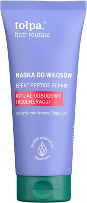 Восстанавливающая маска для волос Tołpa Topa Hair Routine Peptide Repair