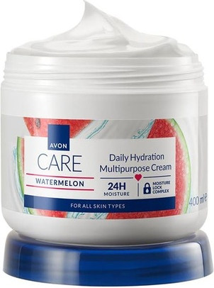 Body Lotion Avon Care Watermelon Cream for Face, Hands & Body