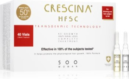 Haarwasser Crescina Transdermic 500 Nachwachsen und gegen Haarausfall