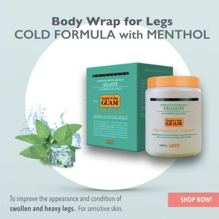 Anti-Cellulite Körperwickel Gel Set Guam Meeresalgen Schlamm Praktisches Sparpaket