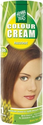 Haarfarbe Henné Plus Colour Cream mit Haselnuss