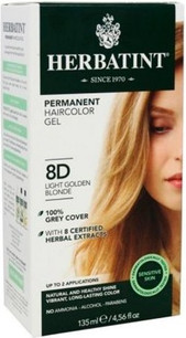 Permanent Hair Color Herbatint Light Golden Blonde