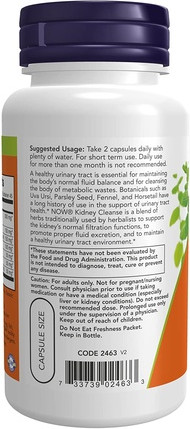 Now Foods Kidney Cleanse Nahrungsergänzungsmittel