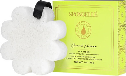 Shower Gel Buffer Spongelle Boxed Flower Coconut Verbena