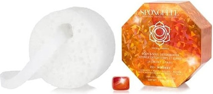 Body Puff Spongelle Body & Soul Detox Buffer Sacral Chakra Jasmine Stars