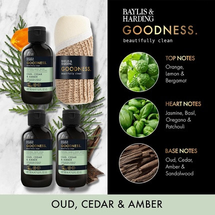 Pflegeset Baylis & Harding Goodness Oud, Zeder & Bernstein Geschenkset