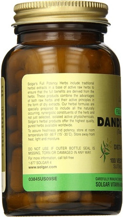 Vegetable Capsules Solgar Dandelion Root
