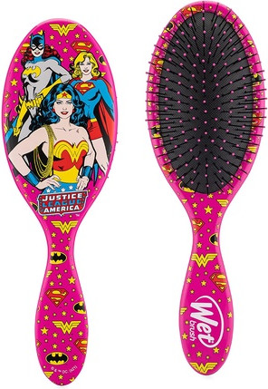 Entwirrbürste Wet Brush WetBrush Original Detangler Ultra Soft Intelliflex Borsten DC Comics Serie - Justice League Wonderwoman Batgirl Supergirl
