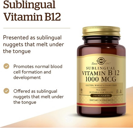 Vitamin Serum Solgar Sublingual Kau-Nuggets