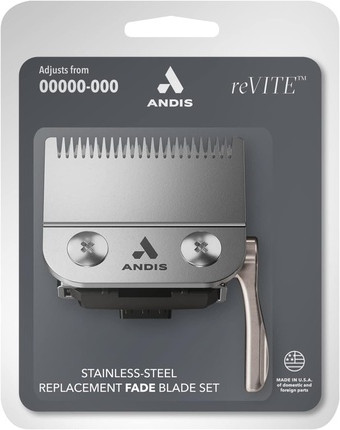 Replacement Stainless Steel Blade Andis Revite Fade Clipper
